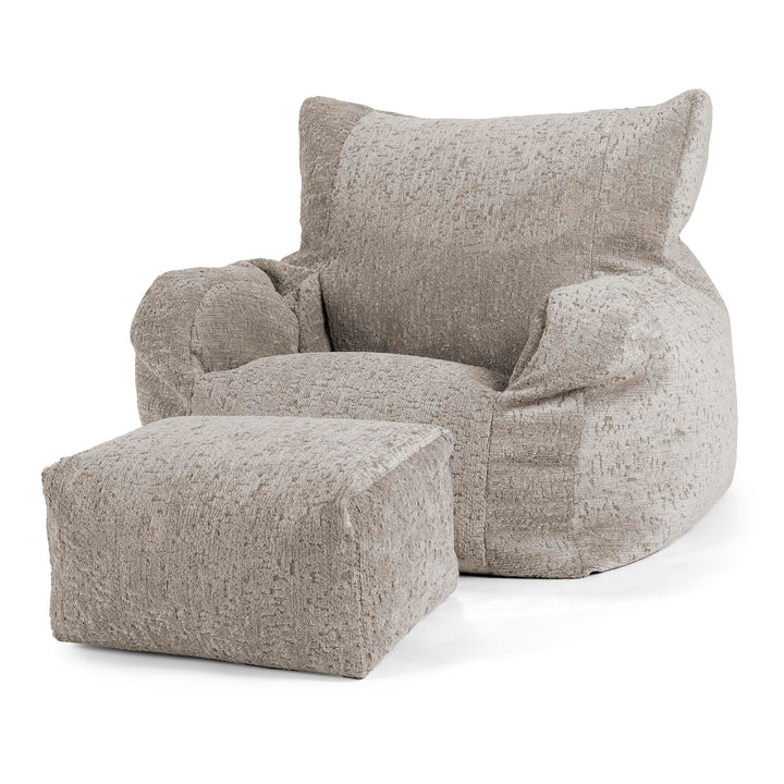 Josephine Bean Bag Armchair - Cord Graphite Grey 02
