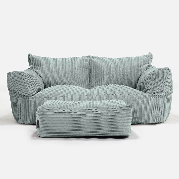 Josephine Sofa Bean Bag - Cord Mint Green 02