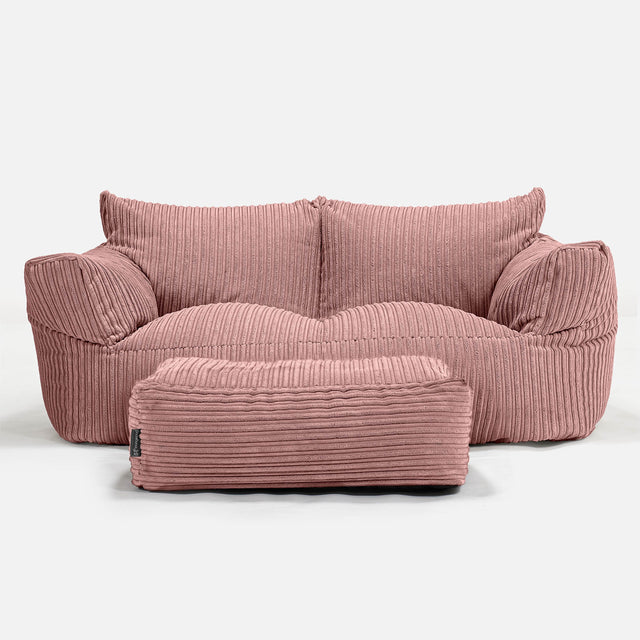 Josephine Sofa Bean Bag - Cord Peach 02