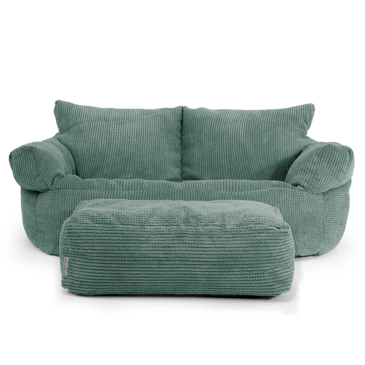 Josephine Sofa Bean Bag - Pom Pom Emerald Green 02