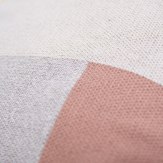 Small Footstool - Knitted Colourblock Grey 03