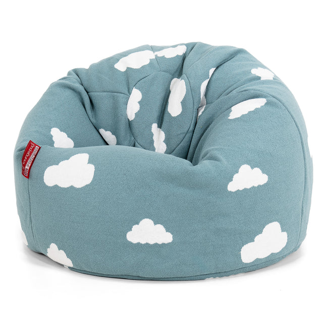 Classic Kids Bean Bag Chair 1-5 yr - Knitted Cloud Blue 01