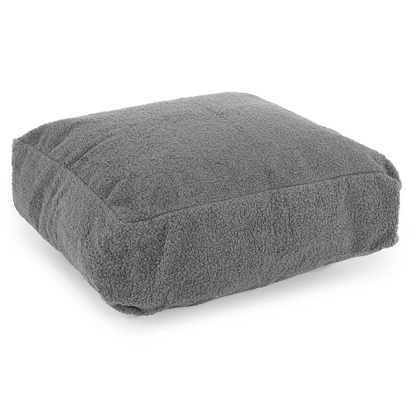 Large Floor Cushion - Boucle Grey 01