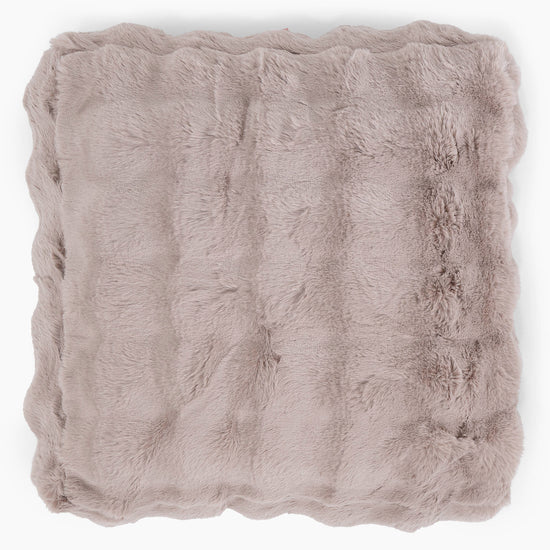 Large Floor Cushion - Bubble Faux Fur Mink 02