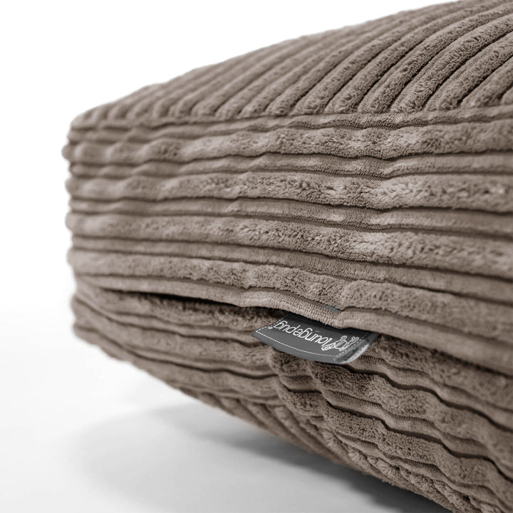 Large Floor Cushion - Cord Dovetail Grey 02