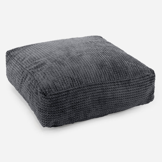 Large Floor Cushion - Pom Pom Black 01