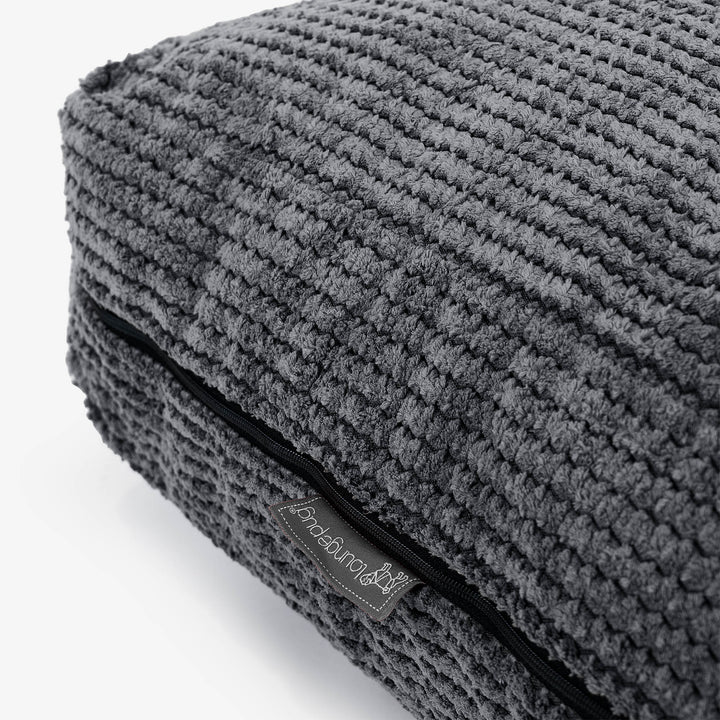 Large Floor Cushion - Pom Pom Black 02