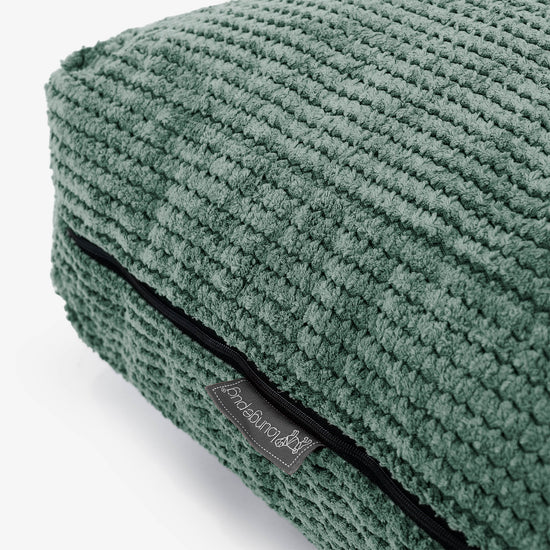 Large Floor Cushion - Pom Pom Emerald Green 02