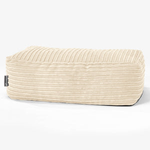Large Footstool - Cord Cream