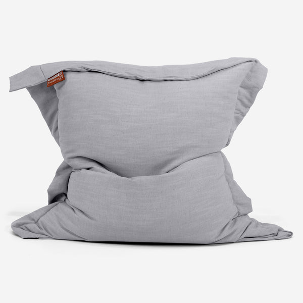 XL Pillow Beanbag - Linen Look Silver 01