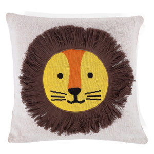 Decorative Cushion Cover 47 x 47cm - Knitted Lion