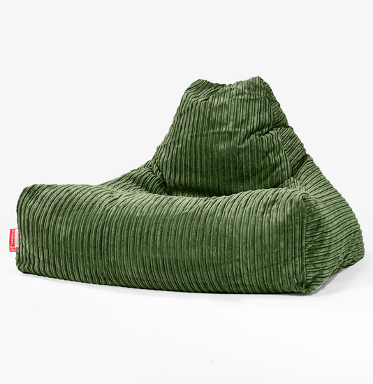 Lounger Beanbag - Cord Forest Green 01