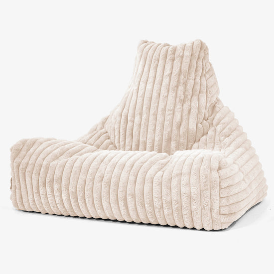 Lounger Beanbag - Ultra Plush Cord Cream 01