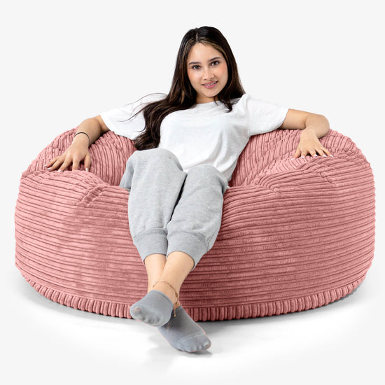 Mammoth Bean Bag Sofa - Cord Peach 01