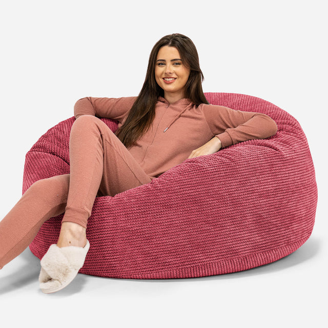Mammoth Bean Bag Sofa - Pom Pom Pastel Red 01