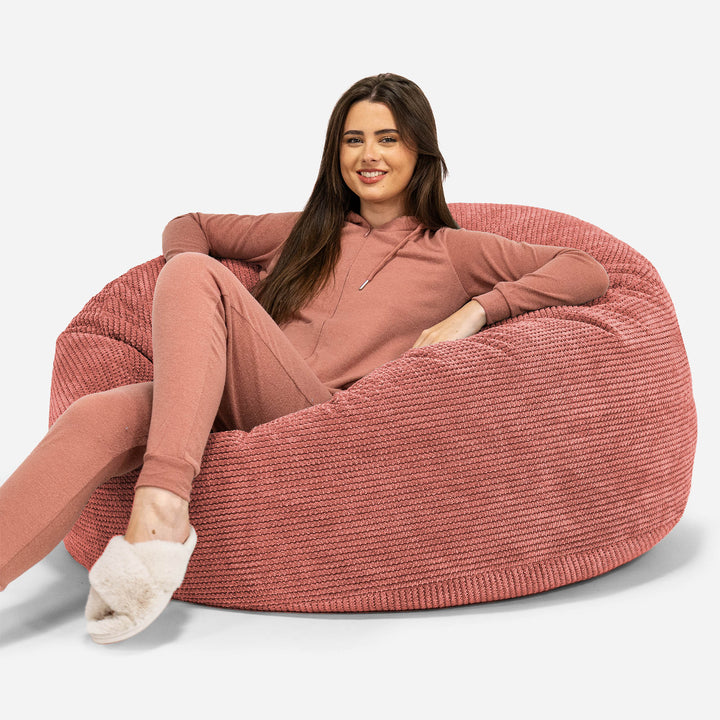 Mammoth Bean Bag Sofa - Pom Pom Pumpkin Orange 01