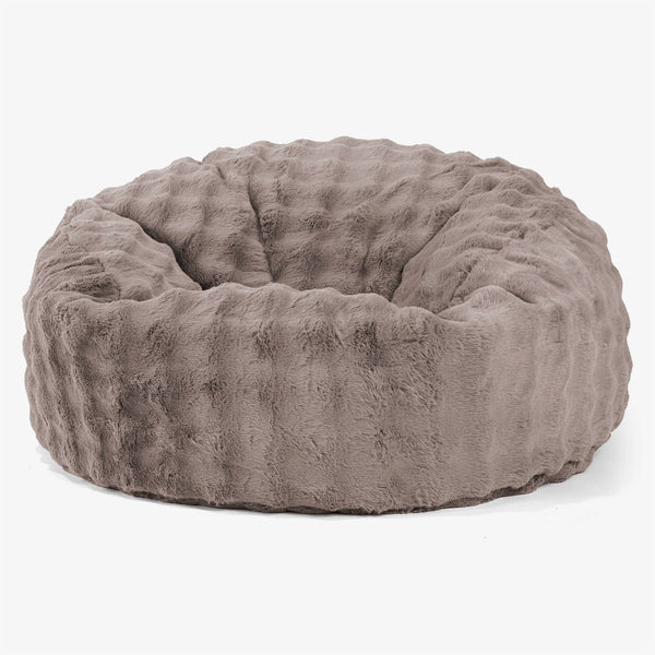 Mammoth Bean Bag Sofa - Bubble Faux Fur Mink 01