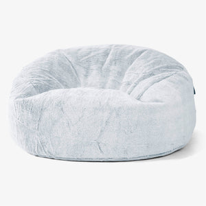Mammoth Bean Bag Sofa - Fluffy Faux Fur Rabbit Dusty Blue