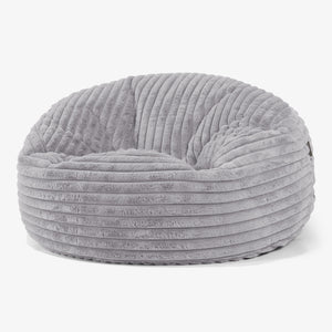 Mammoth Bean Bag Sofa - Ultra Plush Cord Grey