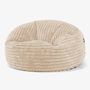 Mammoth Bean Bag Sofa - Ultra Plush Cord Peach