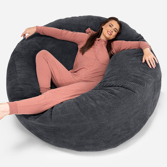Mega Mammoth Bean Bag - Pom Pom Black 01