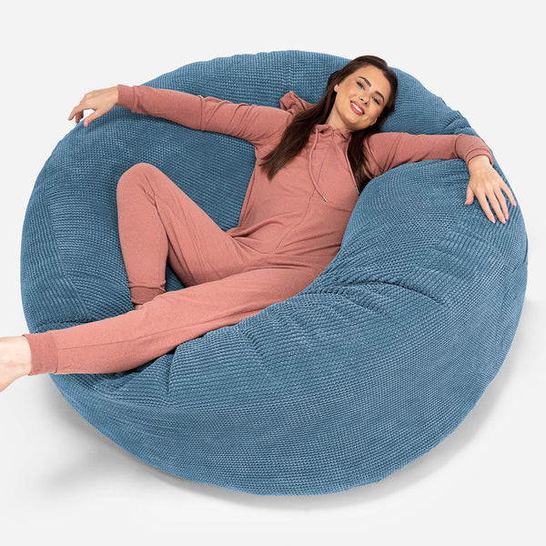 Mega Mammoth Bean Bag - Pom Pom Sky Blue 01