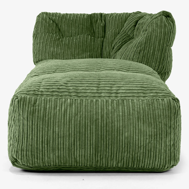 modular-sofa-bean-bag-right-chaise-section-cord-forest-green 02