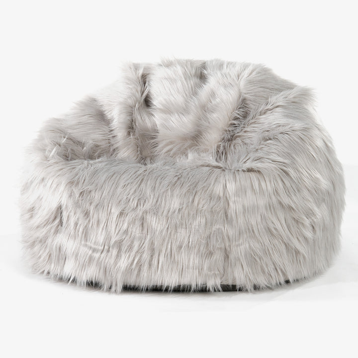 Classic Bean Bag Chair - Mongolian Fur Grey 01