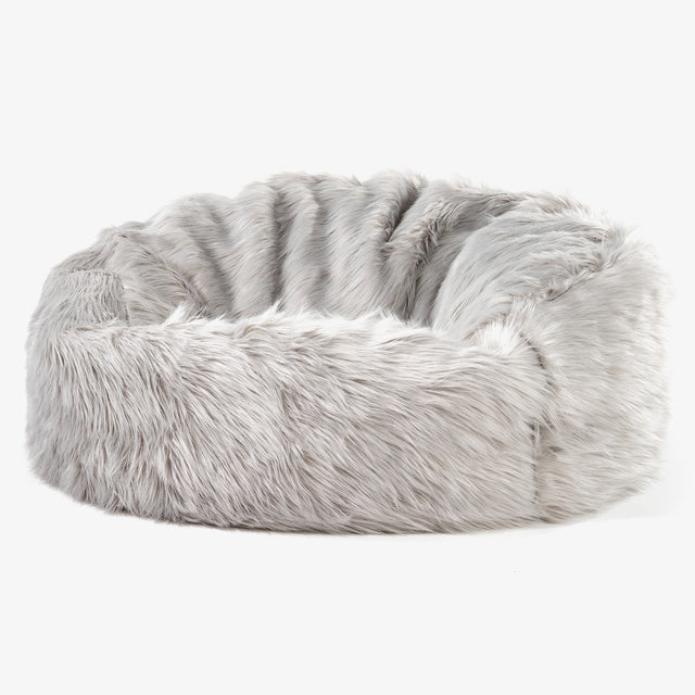 Mammoth Bean Bag Sofa - Mongolian Fur Grey 01