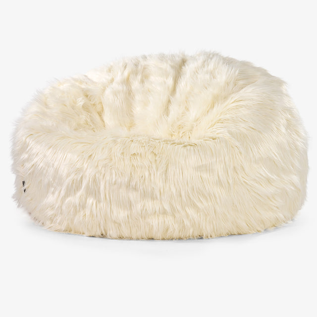 Classic Sofa Bean Bag - Mongolian Fur Cream 01