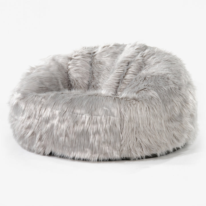 Classic Sofa Bean Bag - Mongolian Fur Grey 01