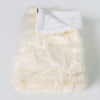 Sherpa Throw / Blanket - Mongolian Fur Cream 01