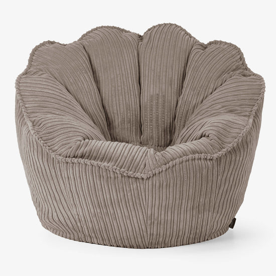 Natalia Sacco Bean Bag Chair - Cord Dovetail Grey 01
