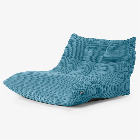 Noah Floor Chair Bean Bag - Cord Aegean 02