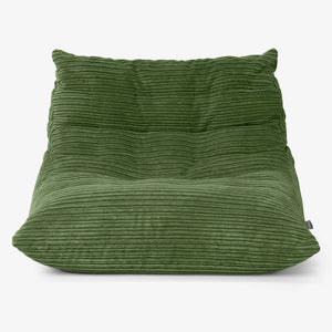 Noah Floor Bean Bag Chair - Cord Forest Green