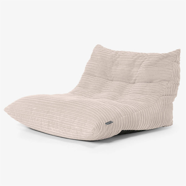 Noah Floor Chair Bean Bag - Cord Ivory 01