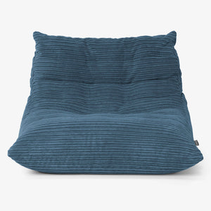 Noah Floor Bean Bag Chair - Cord Navy Blue