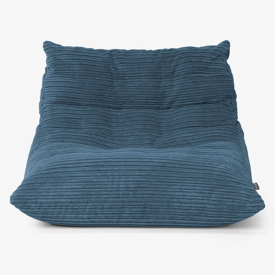 Noah Floor Chair Bean Bag - Cord Navy 01