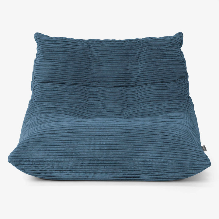 Noah Floor Chair Bean Bag - Cord Navy 01