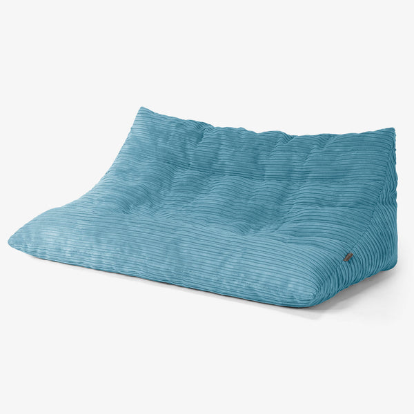Noah Floor Sofa Bean Bag - Cord Aegean 01