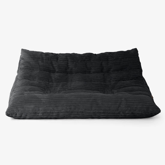 Noah Floor Sofa Bean Bag - Cord Black 01
