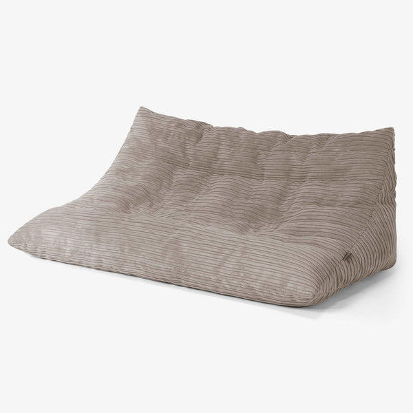 Noah Floor Sofa Bean Bag - Cord Dovetail Grey 01