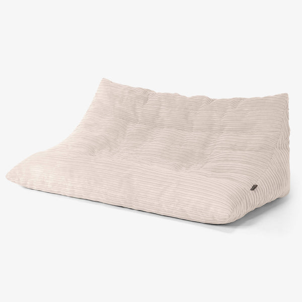 Noah Floor Sofa Bean Bag - Cord Ivory 01
