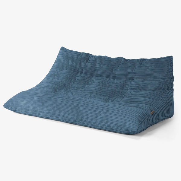 Noah Floor Sofa Bean Bag - Cord Navy 01
