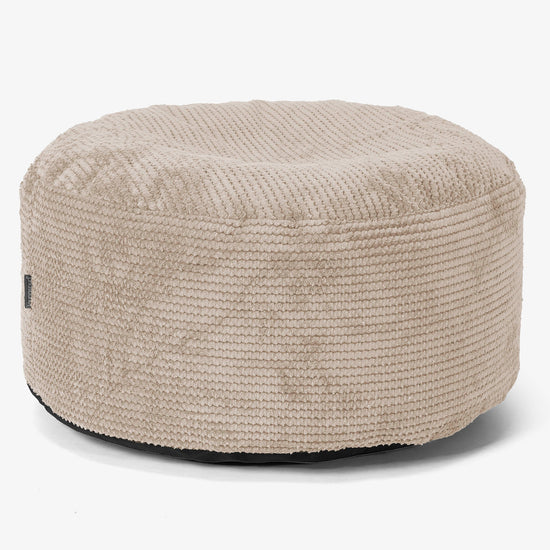 Ottoman Pouf with a Serving Tray - Pom Pom Ivory 02