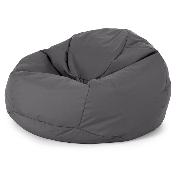 Classic Bean Bag Chair - Outdoor Easy Care Dark Grey 01