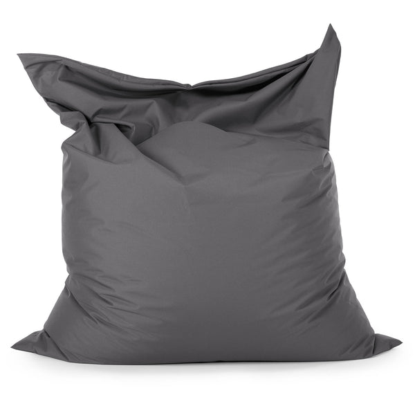 XL Pillow Beanbag - Outdoor Easy Care Dark Grey 01