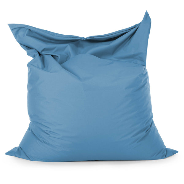 XL Pillow Beanbag - Outdoor Easy Care Turquoise Blue 01