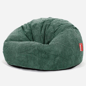Classic Bean Bag Chair - Pom Pom Emerald Green