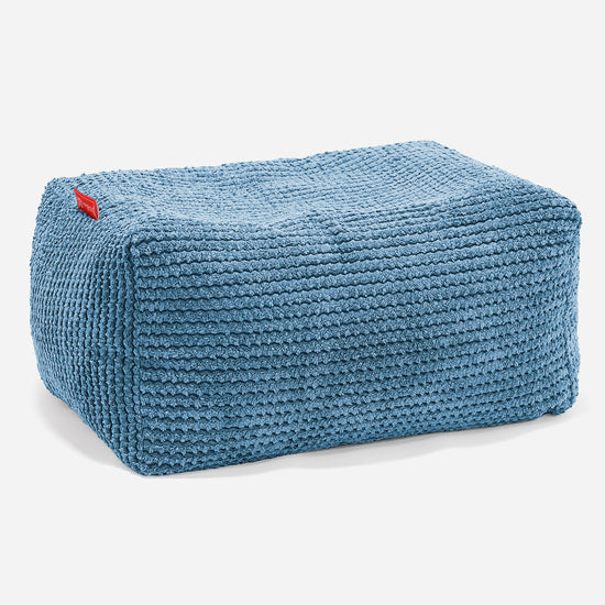 Small Footstool - Pom Pom Sky Blue 01